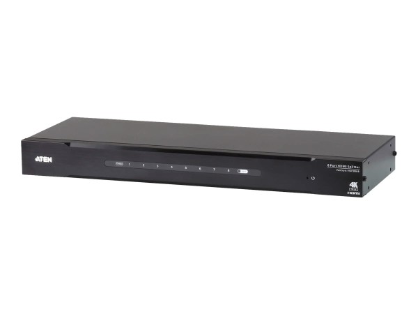 ATEN VS0108HB - Video-/Audio-Splitter - 8 x HDMI - Desktop, an Rack montier VS0108HB