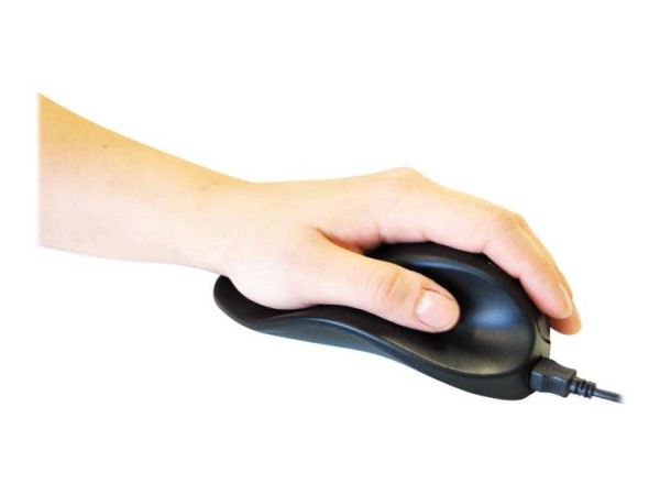 BAKKERELKHUIZEN Hippus large - Maus - Für Linkshänder - 2 Tasten - verkabel BNEP210L