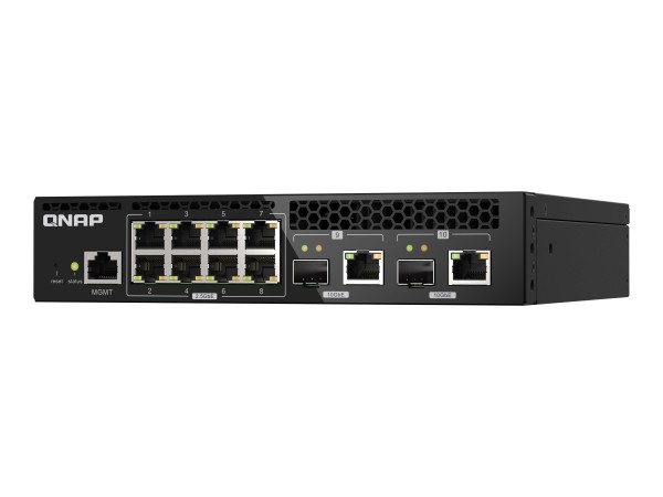 QNAP QSW-M2108R-2C, 8 port 2.5Gbps, 2 port 10Gbps SFP+/ NBASE-T Combo, web QSW-M2108R-2C