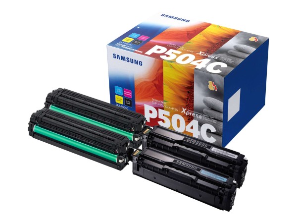 SAMSUNG CLT P504C 4er Pack Schwarz, Gelb, Cyan, Magenta Tonerpatrone SU400A