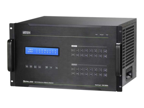 ATEN VM1600A 16x16 Modular Matrix Switch - Video/Audio-Schalter - an Rack m VM1600A-AT-G