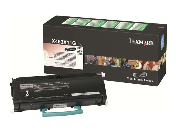 LEXMARK Besonders hohe Ergiebigkeit Schwarz Tonerpatrone LCCP, LRP 0X463X11G