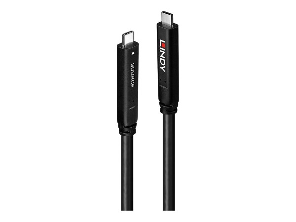LINDY LINDY 10m USB 3.2 Gen 1 & DP 1.4 Typ C Hybrid Cable