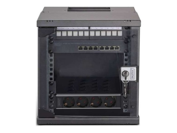 DIGITUS Netzwerk-Set 254 mm (10") - 6HE, 315x300 mm (BxT) sw DN-49101-SET