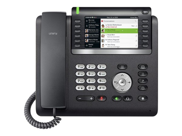 UNIFY UNIFY OpenScape Desk Phone CP700X mit HFA-Software integriert