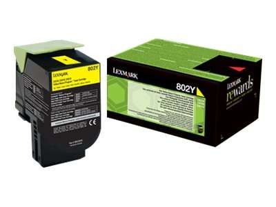 LEXMARK 802Y Gelb Tonerpatrone LCCP, LRP 80C20Y0