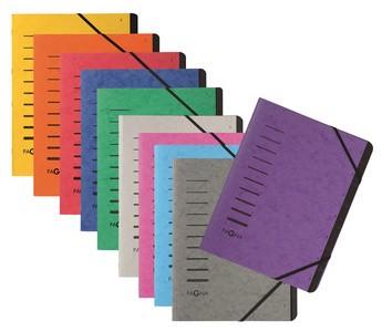 PAGNA Ordnungsmappe "Sorting File", 7 Fächer, weiß