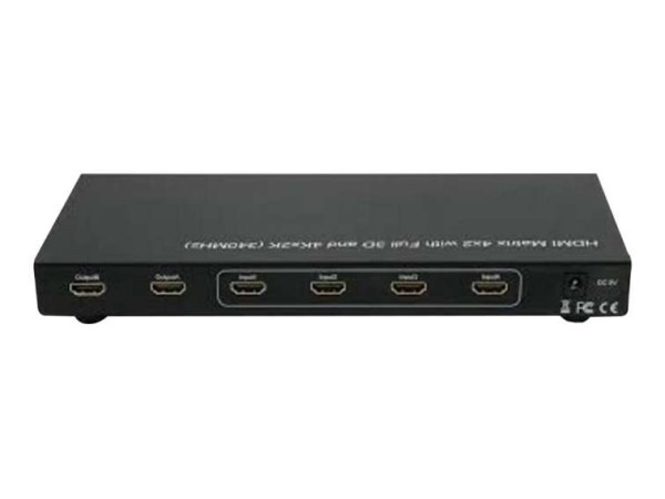 TECHLY HDMI Matrix Switch 4X2 mit 4K2K IDATA-HDMI-H42B