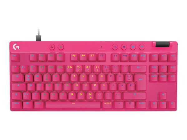 LOGITECH PRO X TKL RAPID Keyboard Magenta DE 920-013248