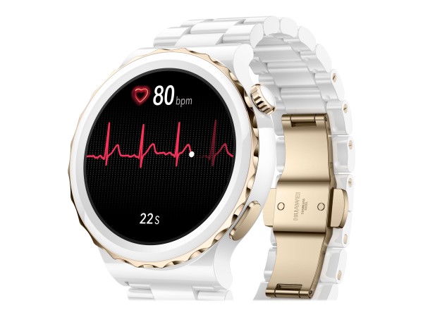 HUAWEI HUAWEI Watch GT3 Pro White Ceramic (43mm) (DE) gold/weiß