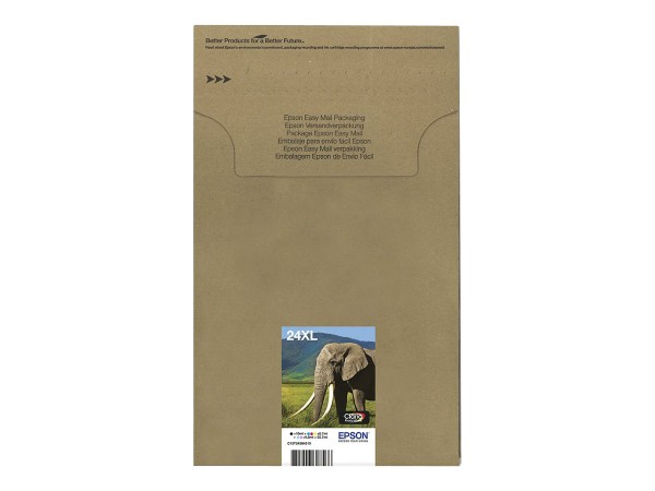 EPSON 24XL Multipack Easy Mail Packaging 6er Pack XL Schwarz, Gelb, Cyan, M C13T24384510