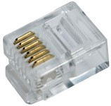 LogiLink RJ12 Stecker für Flachbandkabel, ungeschirmt