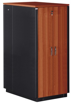 DIGITUS 19" Netzwerkschrank SOUNDproof, 17 HE, ahorn