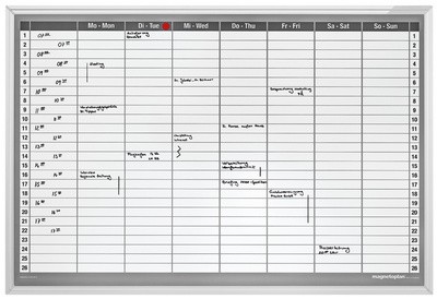 magnetoplan Wochenplaner, (B)920 x (H)625 mm