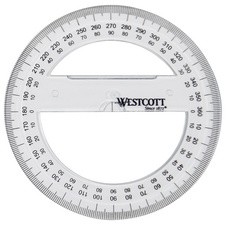 WESTCOTT Winkelmesser Vollkreis 360 Grad, 150 mm