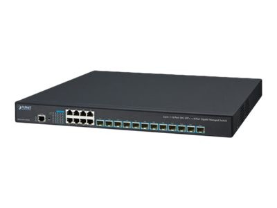 PLANET TECHNOLOGY 12-Port 10G SFP+ + 8-Port 1GE Switch XGS-6350-12X8TR XGS-6350-12X8TR