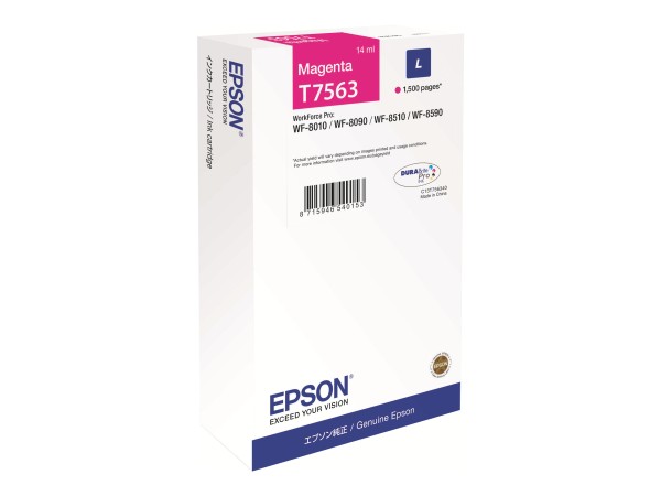 EPSON EPSON T7563 L Größe Magenta Tintenpatrone
