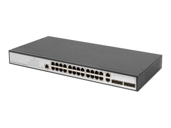 DIGITUS DIGITUS 24-Port Gigabit Layer 2 Switch 24-port + 2 combo and 2 SFP uplink port