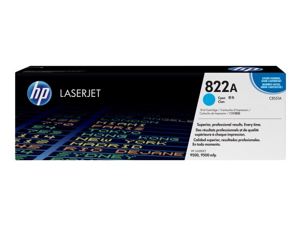 HP 822A Cyan LaserJet Tonerpatrone (C8551A) C8551A