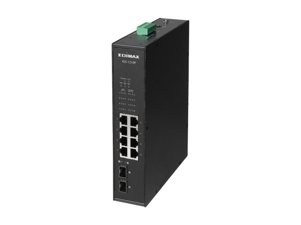 EDIMAX EDIMAX Switch EDIMAX Industrial 8-Port POE GbE + 2 GbE SFP unmanag.