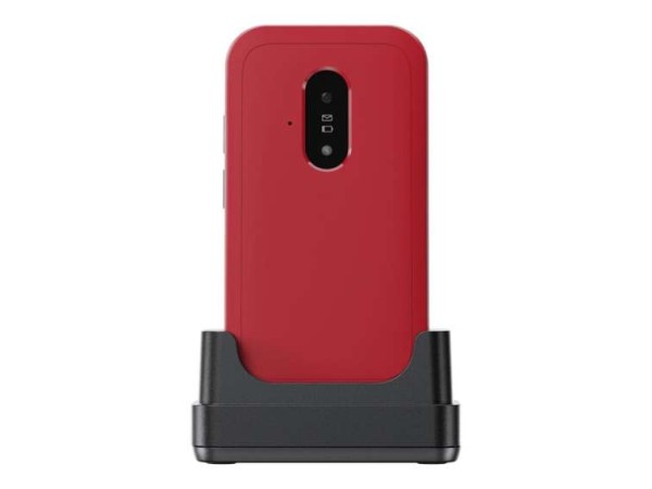 DORO Leva E22, Großtastenklapphandy, 4G, rot-weiß 4G GSM-Mobiltelefon 380595