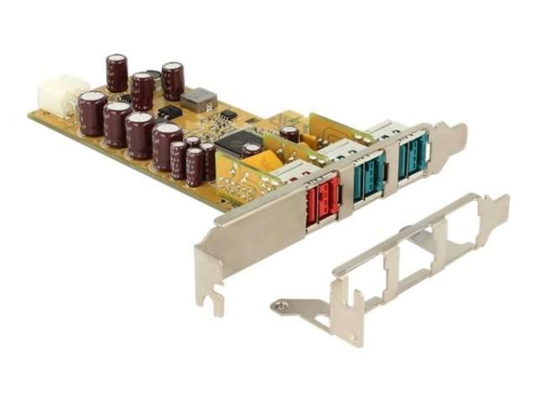 DELOCK PoweredUSB PCI Express Karte > 1 x 24 V + 2 x 12 V 89655