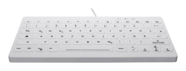 CONTOUR CONTOUR ACTIVE KEY Hygiene Mini Ultraflat Notebook Style Keyboard USB White