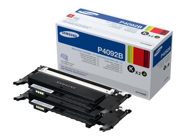 SAMSUNG CLT P4092B 2er Pack Schwarz Tonerpatrone (SU391A) SU391A