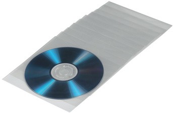 hama CD-/DVD-Hülle, PP, transparent, oben offen