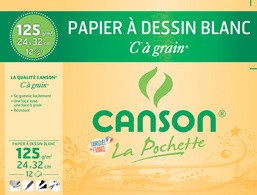 CANSON Zeichenpapier "C" à Grain, DIN A4, 125 g/qm