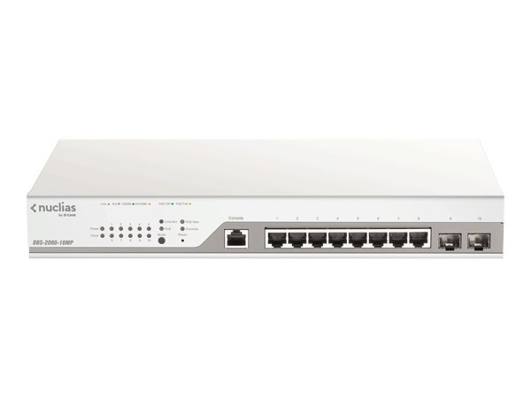 D-LINK D-LINK Nuclias Cloud Managed 10-Port Layer2 PoE+ Gigabit Switch