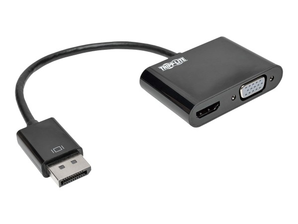 EATON TRIPPLITE DisplayPort to VGA/HDMI All-in-One Converter Adapter DP ver P136-06N-HVV2BP