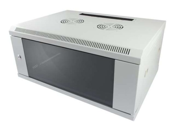 ALLNET 19""Wandgehäuse, 15HE, 1-teilig, T600mm, Lichtgrau, SMC-Serie, ALL-SMC6615GRAU