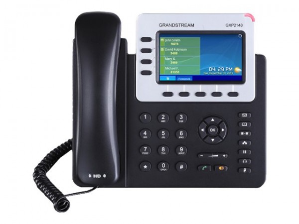 Grandstream GXP-2140 SIP Telefon, HD Audio, 4-SIP Konten, Farbdisplay