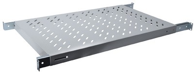 DIGITUS 19" Fachboden, 1 HE, Tiefe: 700 mm, schwarz