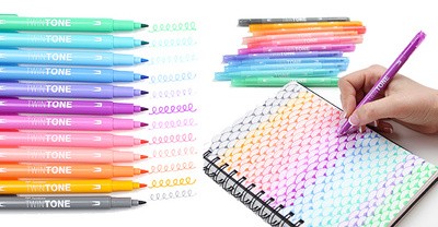 Tombow Doppelfasermaler "TwinTone" Pastell Colours, 12er Set