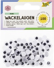 folia Wackelaugen, rund, 7 mm, nicht selbstklebend
