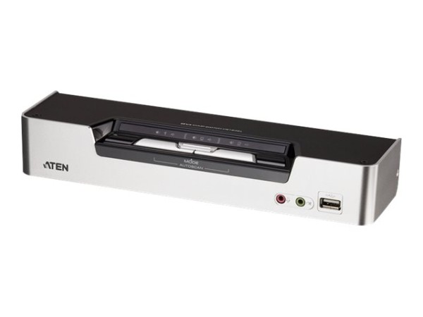 ATEN ATEN CS1642A DVI KVMP Switch mit Audio, USB 2.0, 2-fach, Desktop, mit Anschlusskabeln