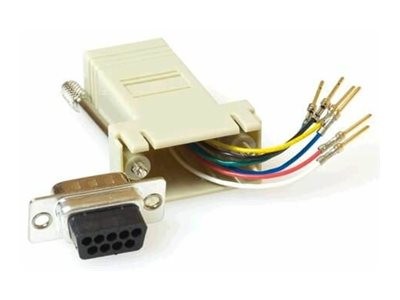 MICROCONNECT SAD008 - RJ45 F - DB9 F - Weiblich/weiblich - Beige (SAD008) SAD008