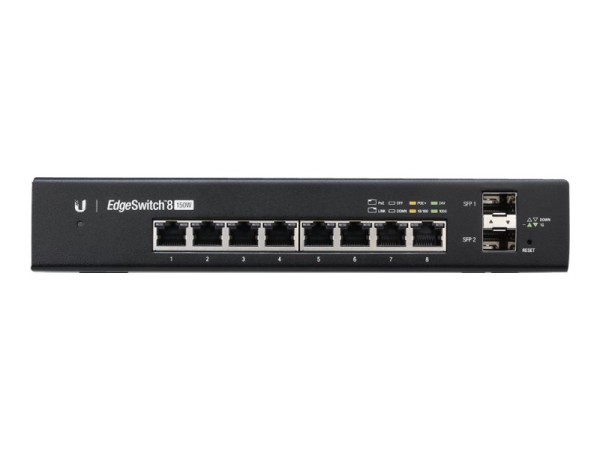 UBIQUITI NETWORKS Ubiquiti EdgeSwitch 8, 150W, 8 Gigabit RJ45 Ports, 2 SFP ES-8-150W