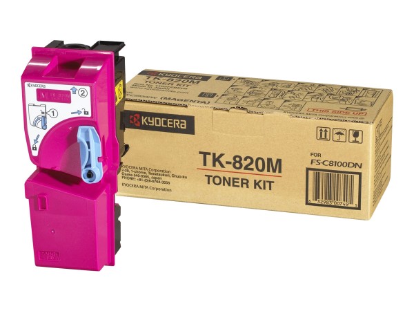 KYOCERA TK 820M Magenta Tonerpatrone 1T02HPBEU0