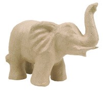 décopatch Pappmaché-Figur "Elefant 2", 170 mm