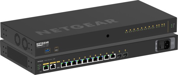 NETGEAR AV Line Managed Switch 8x 1G PoE+ 125W, 2x 1G und 2x SFP - M4250-10 NET-GSM4212P