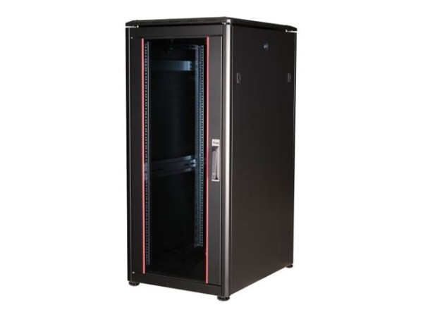 EQUIP EQUIP Serverschrank 19"  26U 600x800mm Glastür   schwarz