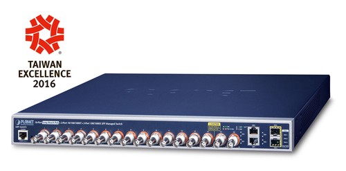 PLANET TECHNOLOGY Long Reach PoE Managed Switch LRP-1622CS
