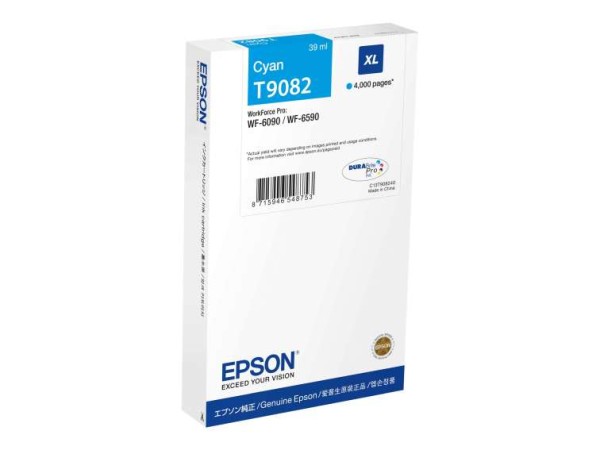 EPSON WF-6xxx Ink Cartridge Cyan XL C13T90824N