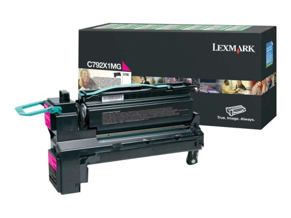 LEXMARK Besonders hohe Ergiebigkeit Magenta Tonerpatrone LCCP, LRP C792X1MG
