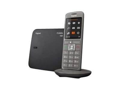 GIGASET CL660A mit Box 200 Anthrazit