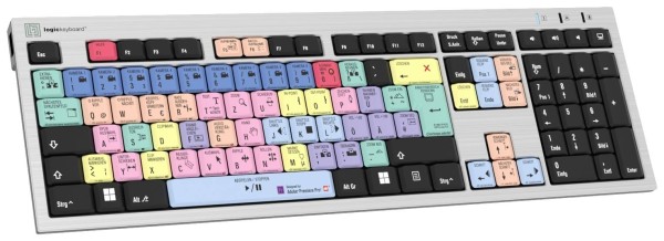 LOGIC-KEYBOARD LOGIC-KEYBOARD Logickeyboard LKB-PPROCC-AJPU-DE USB QWERTY UK Englisch Mehrfarben Tastatur (LKB-PPRO