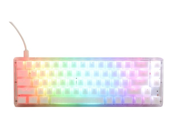 DUCKYCHANNEL DUCKYCHANNEL Ducky One 3 Aura White SF Gaming DE-Layout, RGB, Hot Swap, Kailh Jellyfish Yellow